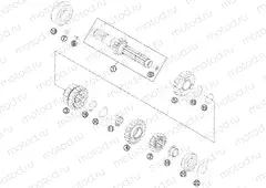TRANSMISSION I - MAIN SHAFT