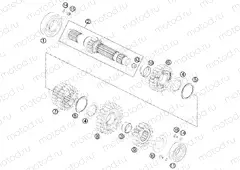 TRANSMISSION I - MAIN SHAFT