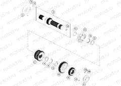 TRANSMISSION I - MAIN SHAFT