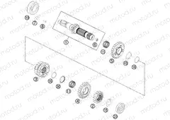 TRANSMISSION I - MAIN SHAFT