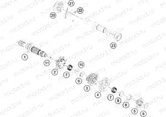TRANSMISSION I - MAIN SHAFT