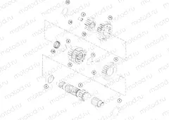 TRANSMISSION I - MAIN SHAFT