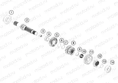 TRANSMISSION I - MAIN SHAFT