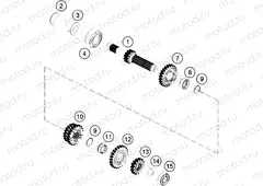 TRANSMISSION I - MAIN SHAFT