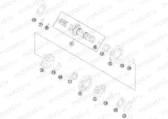 TRANSMISSION I - MAIN SHAFT|Engine|33