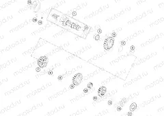 TRANSMISSION I - MAIN SHAFT|Engine|33