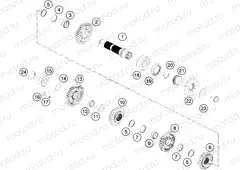 TRANSMISSION II - COUNTERSHAFT|Engine|33