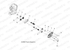 TRANSMISSION | TRANSMISSION, OUTPUT SHAFT - A07MH76FA (49ATVSHAFTOUTPUT08SP800)