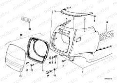 Trim panel upper part
