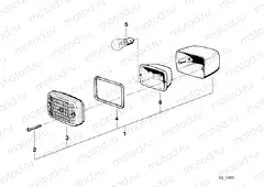 Turn indicator, rear