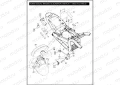 TURN SIGNAL MODULE & IGNITION SWITCH - VRSCA & VRSCD