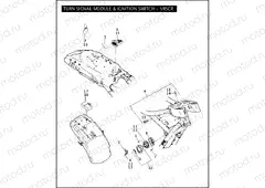 TURN SIGNAL MODULE & IGNITION SWITCH - VRSCR