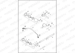 TURN SIGNALS, REAR - XL1200CX, XL1200T