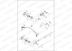 TURN SIGNALS, REAR - XL1200CX, XL1200T