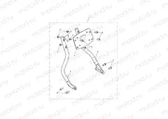 Uprights Kit, Backrest, Chrome
