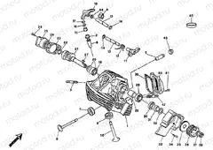 VERTICAL CYLINDER HEAD » VALVE DRIVE