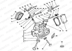 VERTICAL CYLINDER HEAD » VALVE DRIVE