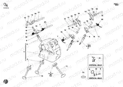 VERTICAL CYLINDER HEAD » VALVE DRIVE