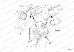 VERTICAL CYLINDER HEAD » VALVE DRIVE