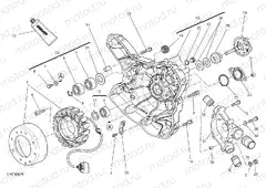 WATER PUMP-ALTR-SIDE CRNKCSE COVER [MOD:M 1200]