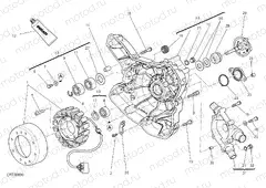 WATER PUMP-ALTR-SIDE CRNKCSE COVER [MOD:M 1200S]