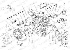 WATER PUMP-ALTR-SIDE CRNKCSE COVER [MOD:M821 STR]