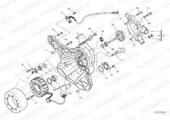 WATER PUMP-ALTR-SIDE CRNKCSE COVER [MOD:SS 939 S]