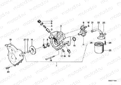 Waterpump/oilpump - oil filter