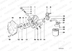 Waterpump/oilpump - oil filter