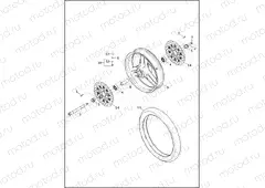 WHEEL, FRONT, CAST - XR1200X