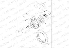 WHEEL, FRONT - XG500 XG750