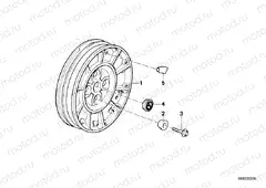 Wheel hub rear