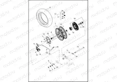 WHEEL, REAR