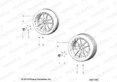 WHEEL | WHEEL, FRONT AND REAR (R MODELS) - T20AARHB ALL OPTIONS (500158C)