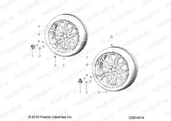 WHEEL | WHEEL, FRONT AND REAR - T20AAGHD ALL OPTIONS (C0514014)