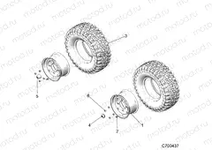 WHEELS - D20BBP99A4/B4/FP99A4 (C700437) | WHEELS - D20BBP99A4/B4/FP99A4 (C700437)