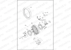 WHEELS, FRONT, CAST (1 OF 2)