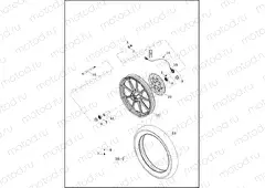 WHEELS, FRONT, CAST