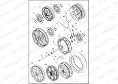 WHEELS, FRONT, CAST AND SLOTTED (1 OF 2)