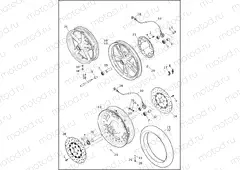 WHEELS, FRONT, CAST & SLOTTED