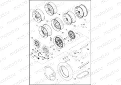 WHEELS, REAR (1 OF 2)