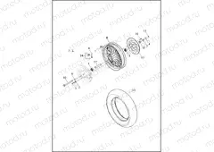 WHEELS, REAR, CAST - 883L/N/R, 1200C/CA/CP