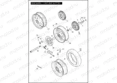 WHEELS, REAR, CAST & SLOTTED