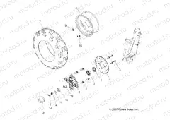 WHEELS | WHEELS, FRONT - A09BA50FA (49ATVWHEELFRT08SCRAM2X4)