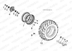 WHEELS | WHEELS, FRONT - A13FA09AA (49ATVWHEELFRT07SPRT90)