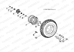 WHEELS | WHEELS, FRONT - A13KA09AD/AF (49ATVWHEELFRT07OTLW90)