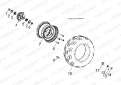 WHEELS | WHEELS, FRONT - A15YAK05AD/AF (49ATVWHEELFRT07PRED50)