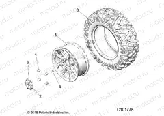 WHEELS | WHEELS, FRONT - A20SLZ95AE (C101778)
