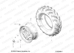WHEELS | WHEELS, FRONT - A20SVA85A3 (C102348-1)