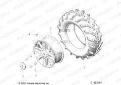 WHEELS | WHEELS, FRONT - A20SYE95AD/CAD (C102326-1)